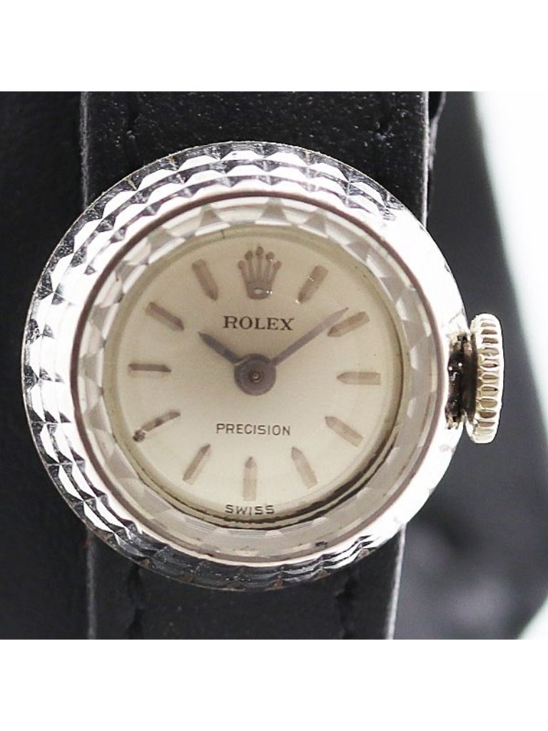Rolex Chameleon Precision Hand Wound Silver Dial Watch
